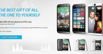 All HTC phones are 20% off