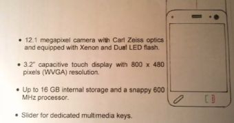 Alleged Nokia N87 12MP Details Leak
