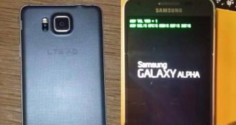 Allegedly leaked Samsung Galaxy Alpha