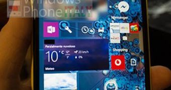 Alleged Windows Phone 10 home screen