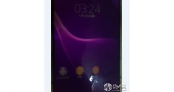 Leaked blurry photo of an unannounced Sony Xperia