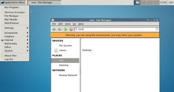 Alpine Linux Xfce desktop