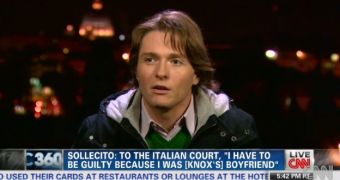 Rafaelle Sollecito tells Anderson Cooper he was found guilty of murder solely because he used to be Amanda Knox’s boyfriend