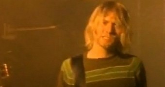Kurt Cobain in the music video "Smells like Teen Spirit"