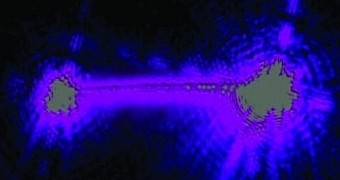 Laser emitting ultraviolet light from a nanowire