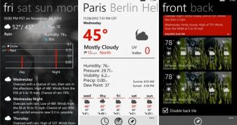 Amazing Weather HD for Windows Phone (screenshots)