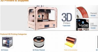 Amazon Creates New Section for 3D Printers