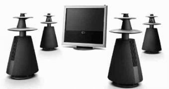 The Beolab 9, one of the world's most advanced and most coveted loudspeakers