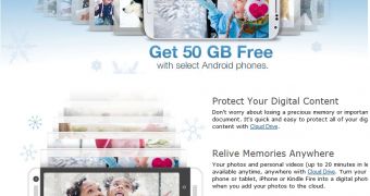 Amazon offers 50GB of cloud storage for free to Android users