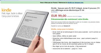 The Amazon Kindle and the Kindle Store are now available in France