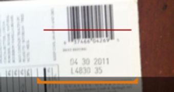 Amazon Mobile app scanning a barcode