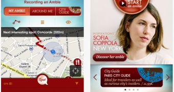 Amble with Louis Vuitton application screenshots (iPhone version)