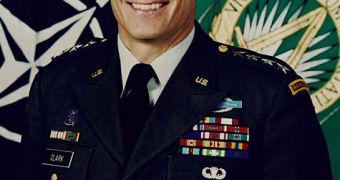 An official NATO-released picture of ex-general Wesley Clark