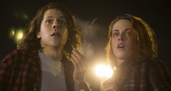 Jesse Eisenberg and Kristen Stewart star in the action comedy "American Ultra," out this August