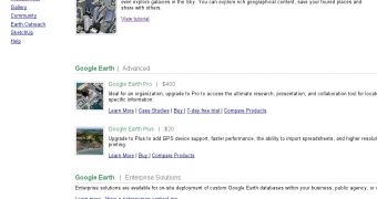 Google Earth is just one of the many products in the Google portfolio