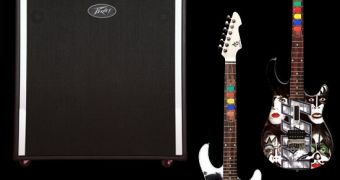 The RiffMaster Pro Amplifier System for guitar-based music video games from ArtGuitar, LLC and Peavey Electronics