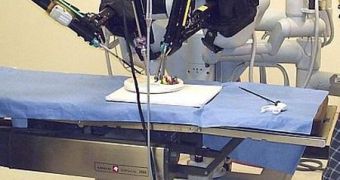 Medical robots such as this one could learn from each other with each surgery, regardless of where the operation is performed