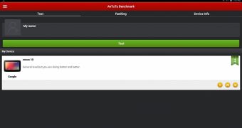 AnTuTu Benchmark for Android (screenshot)