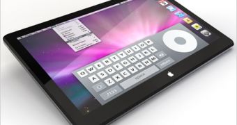 An artist's representation of Apple's upcoming tablet device (concept)