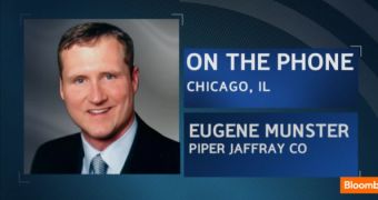 Piper Jaffray analyst Gene Munster on the phone with Bloomberg