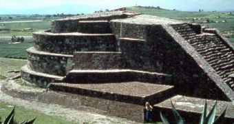Image of a massive construction in the ancient city of Calixtlahuaca