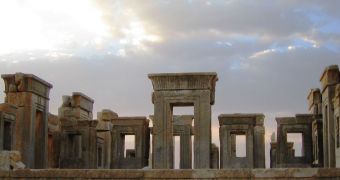Ruins of Persepolis, the ancient capital of the Persian Empire.