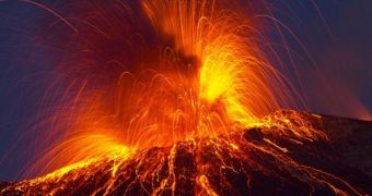 Volcanic activity in present day Australia believed to have caused the first mass extinction
