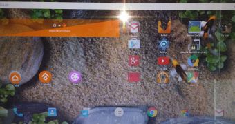 AndEX Live DVD running Android 5.0.2 Lollipop on a PC