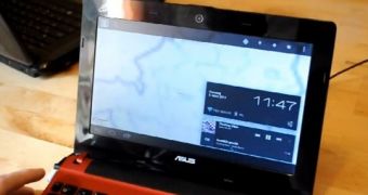 ASUS Eee PC X101 running Android 4.0