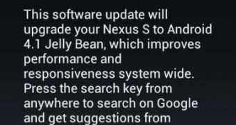 Nexus S gets Android 4.1.1 Jelly Bean