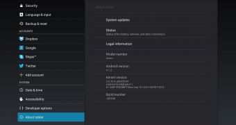 Wi-Fi Motorola XOOM "About tablet" (screenshot)