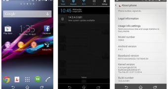 Android 4.4.2 KitKat for Xperia Z1 (screenshots)