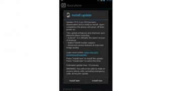 Android 4.4 KitKat update (screenshot)