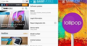 Android 5.0 Lollipop preview on Samsung Galaxy Note 3