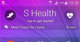 S Health widget