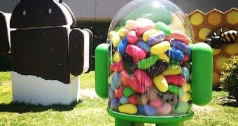 The Android Jelly Bean statue