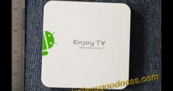 Android running Enjoy TV set-top box