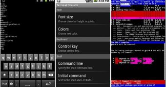 Android Terminal Emulator (screenshots)