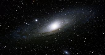 Andromeda has a peculiar position as viewed from Earth, which makes it difficult to analyze its thick disc