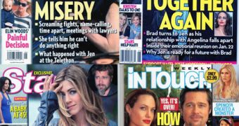 US weeklies are having a field day with the rumored Brad Pitt – Angeline Jolie split