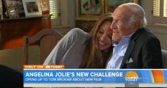 Angelina Jolie and Louis Zamperini talk to NBC about the upcoming “Unbroken” film