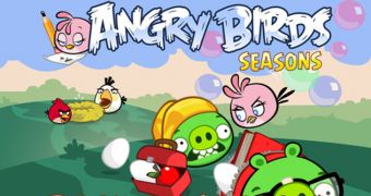 Angry Birds Seasons welcome screen