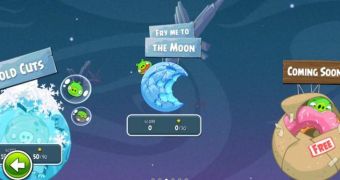 Angry Birds Space for Blackberry Playbook (screenshot)