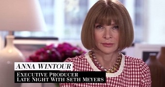 Anna Wintour says she loves working in late night TV because she “loves to laugh”