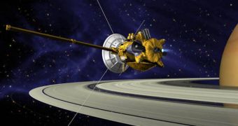 Artist's concept on the Cassini spacecraft