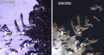 Landsat data played a crucial role in surveying the effects of global warming in areas such as Greenland