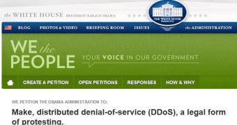 Anonymous Asks US President to Make DDOS Attacks a Legal Form of Protesting