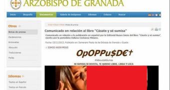 Archbishop of Granada's website hacked and defaced