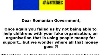 Anonymous Hacks Romanian Child Protection Agency Naming It Corrupt