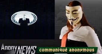 Anonymous delivers press release